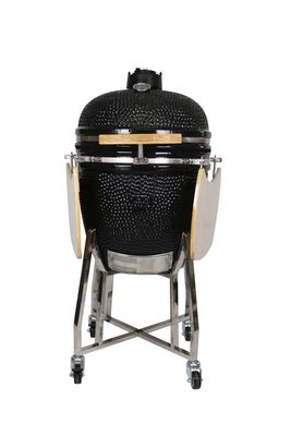 옥외 22 인치 Kamado 석쇠 스테인리스 목탄 검정 색깔 57cm