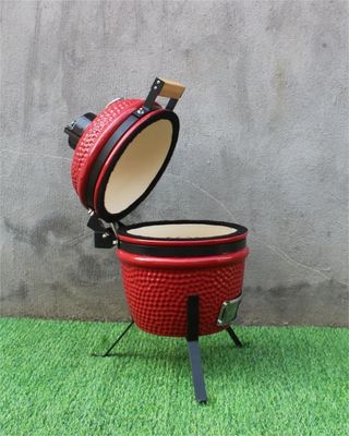 33cm 세라믹 목탄 석쇠 옥외 빨간색 13 인치 취사 도구