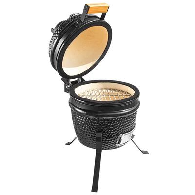 까만 색깔 32cm 13 인치 Kamado 석쇠 고차는 저항을 발사했습니다