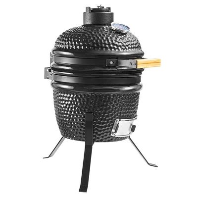 까만 색깔 32cm 13 인치 Kamado 석쇠 고차는 저항을 발사했습니다