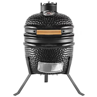 까만 색깔 32cm 13 인치 Kamado 석쇠 고차는 저항을 발사했습니다
