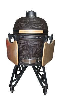 옥외 20 인치 Kamado 석쇠 목탄 광택이 없는 까만 색깔 50cm 취사 도구