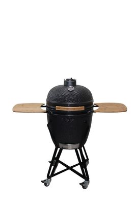 까만 색깔 57cm 22 인치 Kamado 석쇠 세라믹 취사 도구