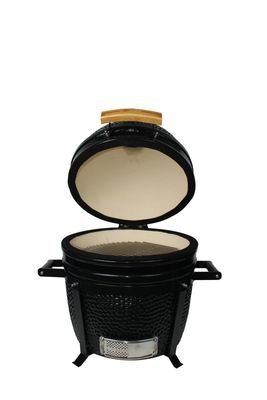 옥외 목탄 16 인치 Kamado 석쇠 세라믹 까만 색깔 40cm