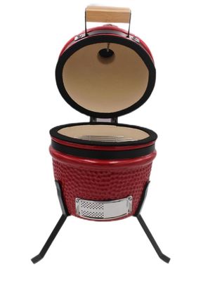 옥외 목탄 13 인치 Kamado 석쇠 빨간색 32cm