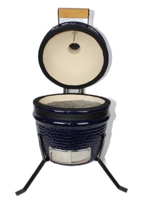 세라믹 13 인치 Kamado 석쇠 옥외 목탄 해군 색깔 32cm