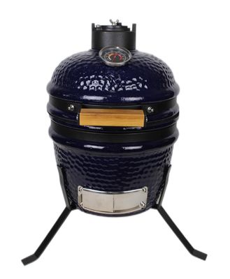 세라믹 13 인치 Kamado 석쇠 옥외 목탄 해군 색깔 32cm