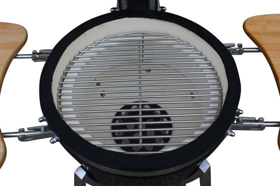 빛나는 까만 색깔 39cm 15 인치 Kamado 석쇠 목탄 취사 도구