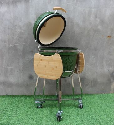 옥외 48cm 18 인치 Kamado 석쇠 녹색 스테인리스
