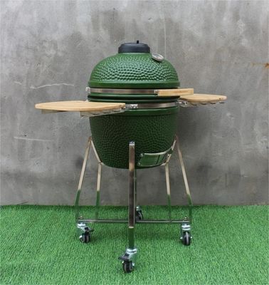 목탄 세라믹 18 인치 Kamado 석쇠 녹색 48cm