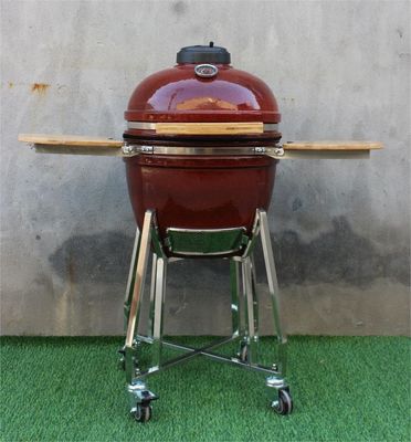 18 인치 세라믹 바베큐 석쇠 열대 빨간색 48cm